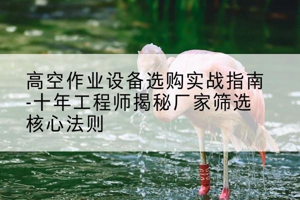 兴和剪叉式升降机厂家-高空作业设备选购实战指南-十年工程师揭秘厂家筛选核心法则